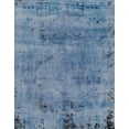 thumbnail image 1 of Ahgly Company Indoor Rectangle Abstract Steel Blue Persian Area Rugs, 2' x 5', 1 of 6