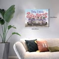 thumbnail image 4 of Motivational Flower Canvas Wall Hanging, Today I Choose Faith Hope Love Peace Joy Framed Canvas Wall Art, Inspirational Quote for Farmhouse Home Decor, 4 of 8