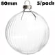 thumbnail image 3 of 5 piezas de bolas de cristal para decoración navideña, para casa, boda, para pintar, para hacer tú mismo, de 80 x 80 x 30 mm de alto, 3 of 5