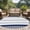 Blue, variant on Grey Stripe Round Area Rug 4 FT, Non Slip Indoor Outdoor Rug, Modern Abstract Monochrome Geometric Washable Soft Circular Carpet Non-Shedding Floor Mat for Coffee Table Nursery Foyer Balcony