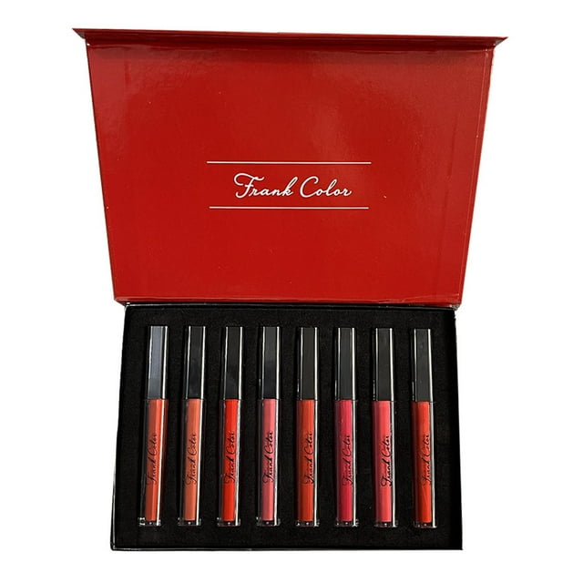 8 Uds. de brillo labial mate, hidratante, resistente al agua, tinte labial, labial para mujer Yuyangstore Brillo de labios mate