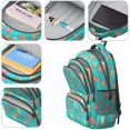 thumbnail image 3 of Golden Retriever and Rose Blue Pattern Cute School Backpack Bag with Padded Back and Adjustable Shoulder Straps 16.9 X 12.6 X 5.9 Inches, 3 of 4