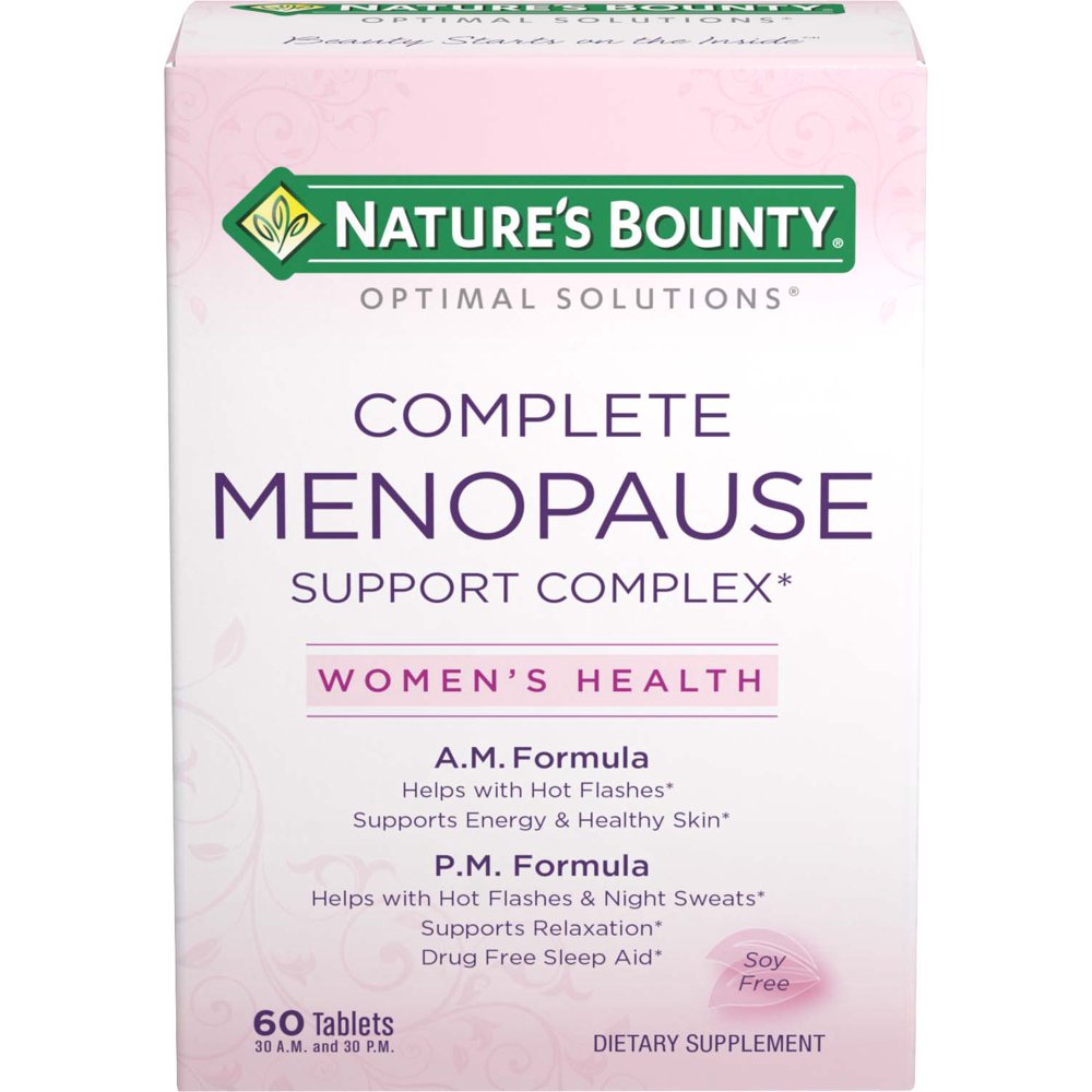 Nature's Bounty Optimal Solutions Menopause Support Tablets, 60 Ct