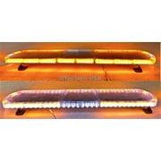 47" Super Thin Emergency Strobe Warning LED Light Bar w/ Double Rows LEDs - Top Row 114 LEDs and Bottom 76 LEDs