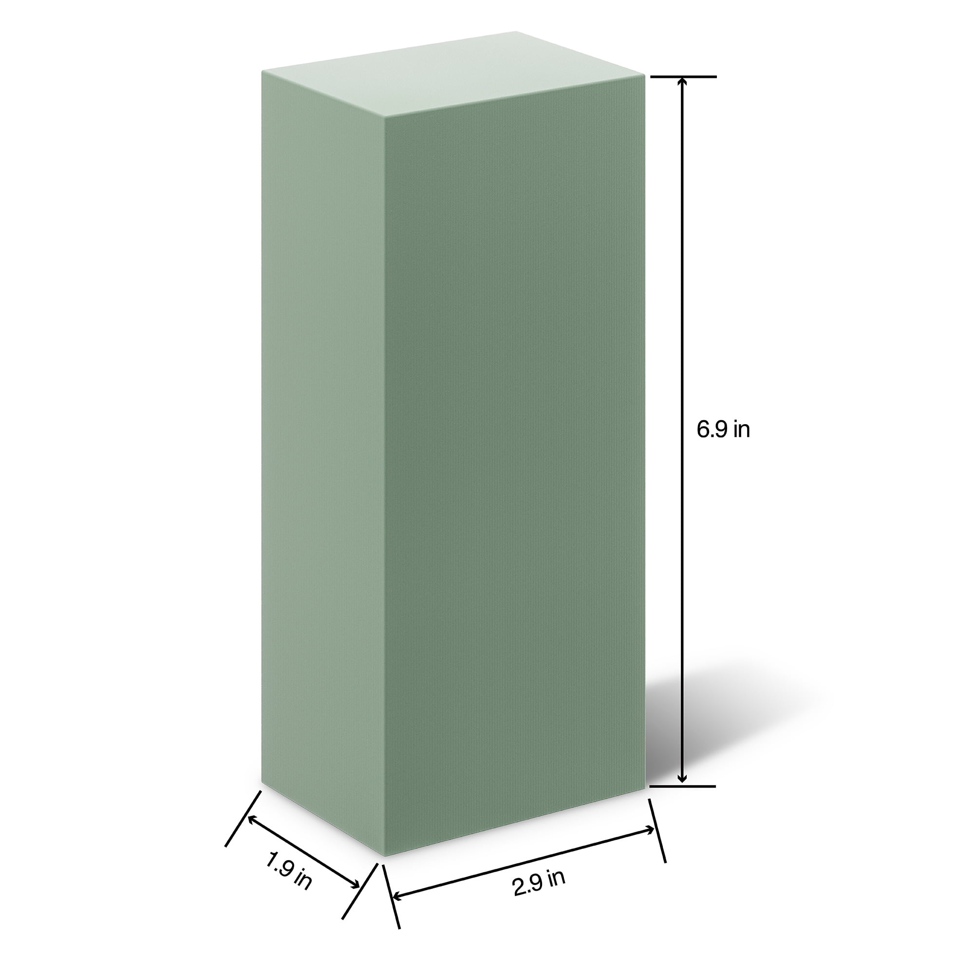 FloraCraft Floral Desert DryFōM Brick 1.9 inch x 2.9 inch x 6.9 inch Green