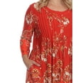 thumbnail image 5 of White Mark Women's Plus Size Paisley Tunic Top with Pockets, 5 of 5