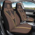 thumbnail image 4 of XYZCANDO Leather Zipper Design Car Seat Covers for Woman Thin Car Front Seat Covers Comfort Soft, for Vehicle SUV Auto, 4 of 10