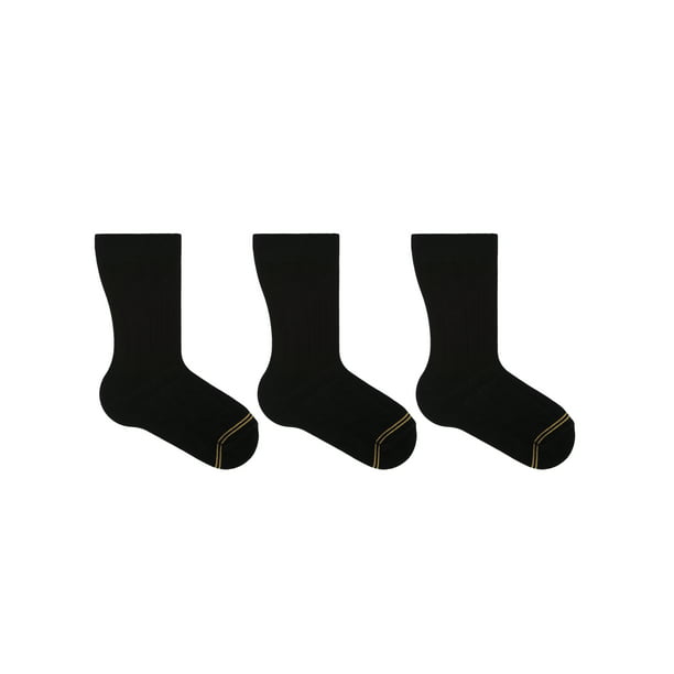 GOLDTOE - Gold Toe Boys Socks, 3 Pack Wide Rib Dress Formal Crew Socks ...