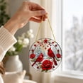 thumbnail image 4 of Christmas Acrylic Stained Glass Hanging Ornament, Christmas Window Decorations Decorative Suncatcher Xmas Decor for Indoor Outdoor Home Decorations Bedroom Living Room,8x8Inch, 4 of 7