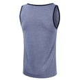 thumbnail image 3 of Ropa de verano gris con azul(s) para hombre, camiseta sin mangas, chaleco para hombre, chaleco kamikaze deportivo de peso pesado para hombre, 3 of 5