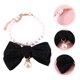 thumbnail image 5 of GOOHOCHY Collar para mascotas con perlas falsas, cadena de perlas, lazo, ligero, para gatos, 5 of 8