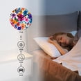 thumbnail image 4 of 14 Inch Wall Clock Battery Operated Silent Clock Decorative for Office, Kitchen, Outdoor, Living Room，Red Corn Poppy Purple Flower Plant Lovely, 4 of 4