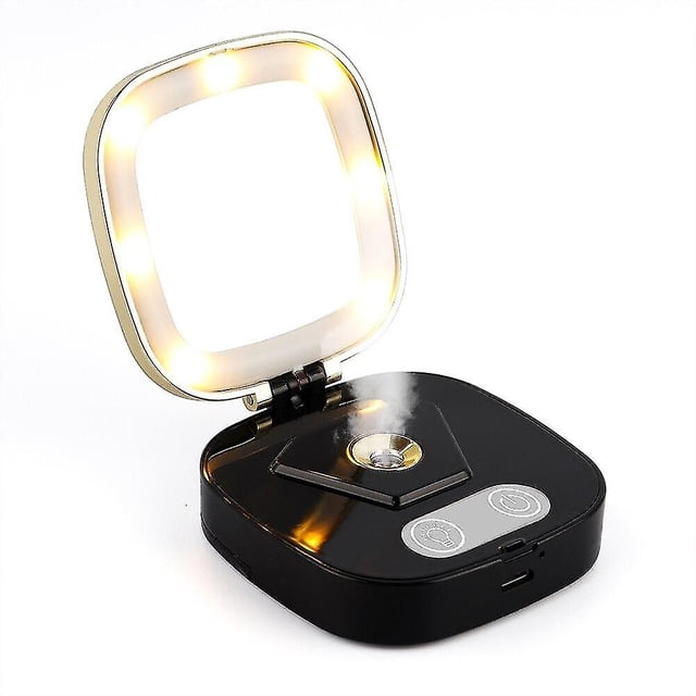 Espejo de maquillaje con luz y humidificador de bolsillo Nano Mist