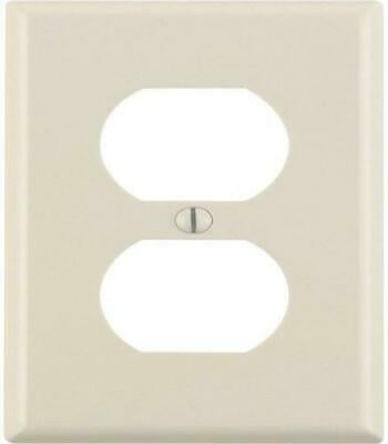 20 Pk Leviton Almond Plastic 1 Gang Electric Outlet Wall Plate Cover 010-78003 