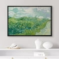 thumbnail image 5 of PixonSign Framed Canvas Print Wall Art Green Wheat Fields by Vincent Van Gogh Nature Wilderness Illustrations Modern Art Decorative Floral Botanical Minimal Calm/Relax/Cozy Fine Art - 24"x36" Black, 5 of 5
