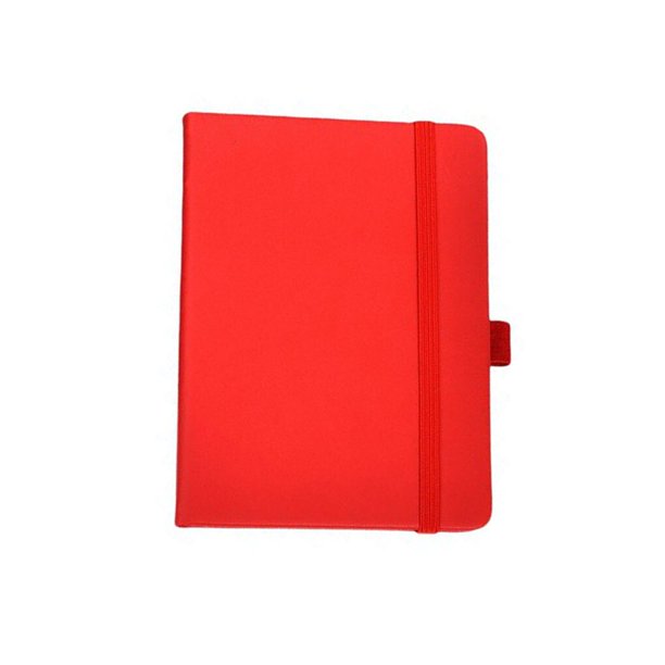 Cubierta de PU Cuaderno Profesional Estilo simple Escritura a mano Bloc de notas Útiles escolares Estudiantes Bloc de notas Herramientas de grabaciónrojo A7Porcelana Deng Xun unisex