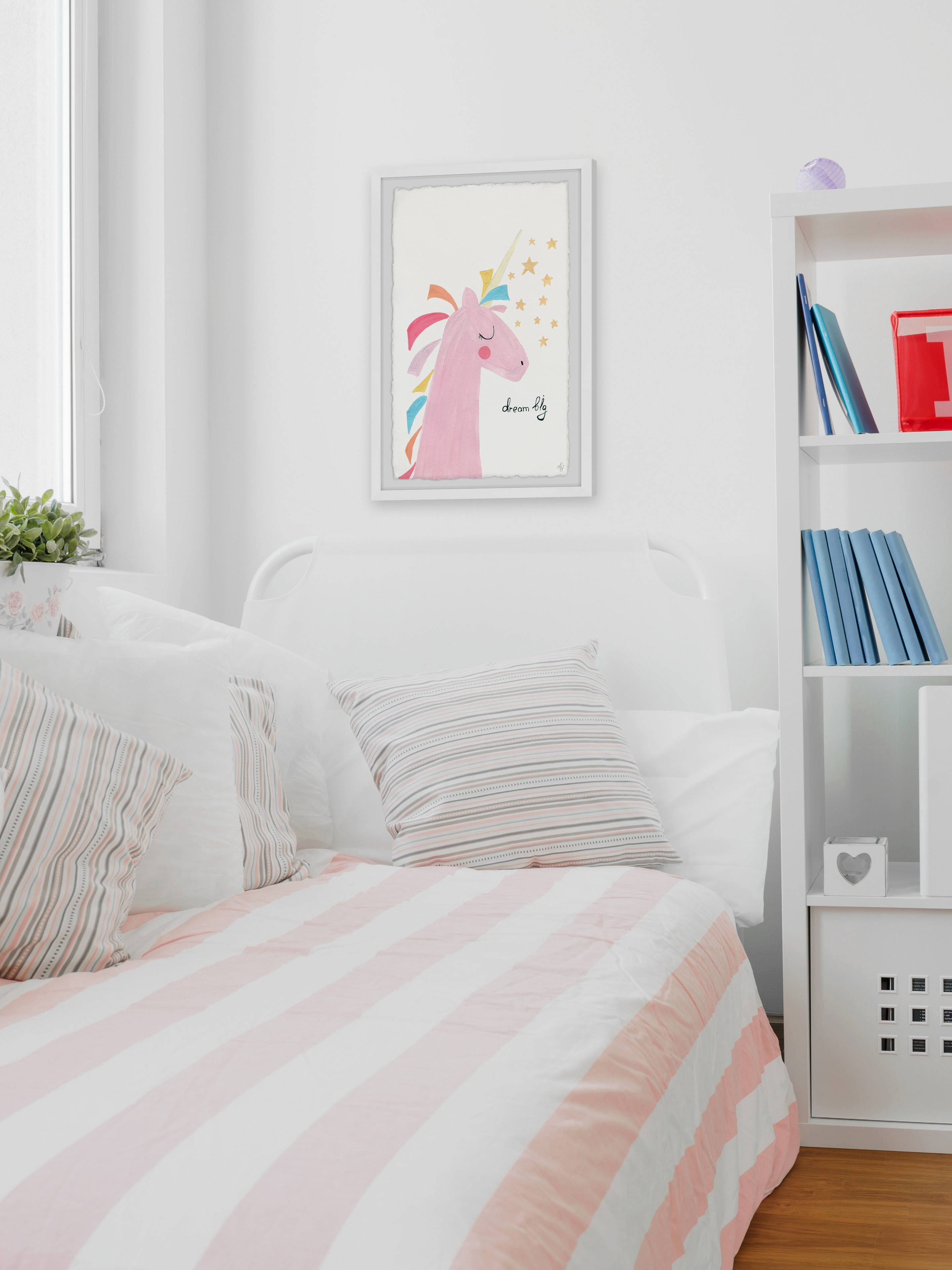 Marmont Hill Unicorn's Big Dream Framed Wall Art