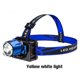 thumbnail image 5 of Soidarity Linterna frontal recargable para exteriores, linterna portátil de emergencia, lámpara de cabeza conmutable para acampar, luz usable manos Ropa Deportiva, Zapatos Luz Blanca Amarilla Soidarity OD029334-01, 5 of 6