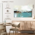 thumbnail image 5 of Elephant Stock Abstract Foggy Morning Wall Art - Horizontal Canvas Wall Art - Living Room Wall Decor - Abstract Canvas - White And Beige Decor - 45" x 30", 5 of 8