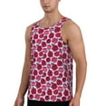thumbnail image 2 of Cauagu Rose Flowers Print Men's Sleeveless Muscle Shirts,Tank Tops Quick Dry Workout Tank Top Gym Muscle Tee Fitness Bodybuilding T Shirt for Men-Small, 2 of 7