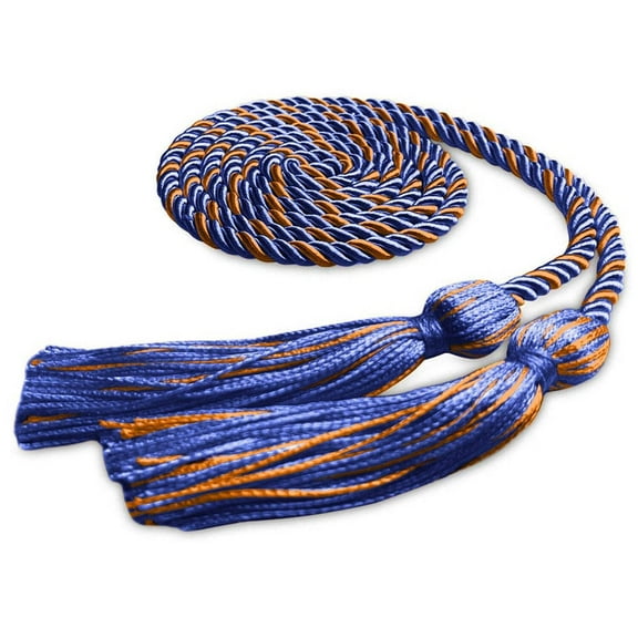 Endea Graduation Single Graduation Honor Cord Royal Blue/Orange