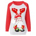 thumbnail image 3 of Costumes de Noël en Solde Mode Blouse à Manches Longues Imprimée Col Rond Pull Décontracté Sweat-Shirts Surdimensionnés pour Femmes, 3 of 4