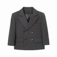thumbnail image 4 of Odeerbi Chaqueta Blazer de Manga Larga Con Muescas Uniforme de La Escuela de La Solapa Chaqueta de Traje Formal, 4 of 9