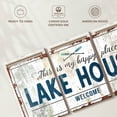 thumbnail image 6 of Elephant Stock Lake House Welcome Wall Sign Wall Art - Horizontal Multi Panel Canvas - Living Room Wall Decor - Wall Signs Multi Panel - Teal And Brown Decor - 26" x 12", 6 of 8