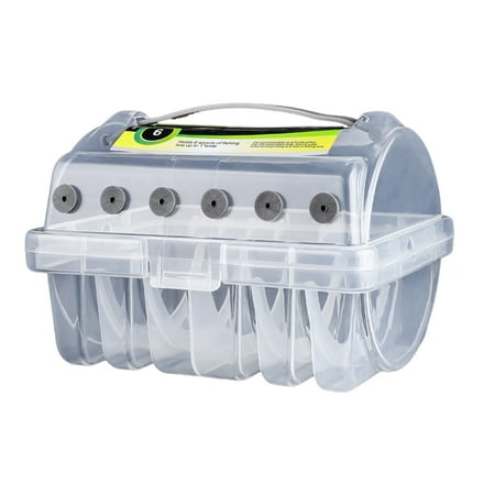 COMEET Storage Boxes Fishing Line Organizers 6 Compartments Fishing Line Storage Case Portable Spool Box Tackle Box Multifunction