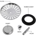 thumbnail image 2 of Stainless Steel Kitchen Sink Strainer Basket - Replacement for Standard Drains - Universal Style Rubber Stopper, 2 of 6