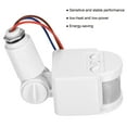 thumbnail image 3 of Interruptor de Sensor de Movimiento Uxcell AC110-240V Detector PIR Infrarrojo Montaje en Pared para Luz de Suelo Blanca, 3 of 5