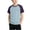 Sky Blue, variant on SAWOBUUN Boys Athletic Performance T-Shirt Kids Quick Dry Raglan Sleeve Crewneck Tee Breathable Color Block Active Top for Sports Running