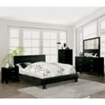 thumbnail image 6 of Furniture of America Kaye Modern Faux Leather Adult Platform Bed, Queen, Black, 6 of 11
