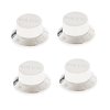 4x Guitar Control Knobs Volume Knobs for ST Guitar Parts Silver