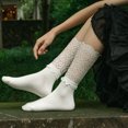 thumbnail image 6 of Women's Ruffle Socks Sexy Lace Ankle Socks 3 Pairs, 6 of 8
