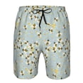 thumbnail image 3 of Fotbe Bees Trajes de Baño Estampados para Hombre, Shorts de Verano de Secado Rápido, Ropa de Playa, Bañadores-Small, 3 of 6