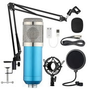 Tomshine USB Condenser Microphone Kit, with Cantilever Bracket for Audio Recording/Live Streaming/Interview,Blue