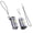 Silver, variant on Rechargeable Flameless Lighter, Windproof Electronic Igniter with Indicator Light, Compact Portable Ignition Tool for Daily Use