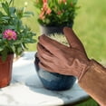 thumbnail image 3 of Guantes de poda de rosas para hombres y mujeres, guantes de jardinería largos a prueba de espinas, guantelete de piel de cerdo transpirable, el mejor jardín, 3 of 5