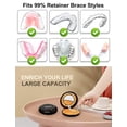 thumbnail image 3 of Étui de Retenue avec Trous de Ventilation, Étui Mince avec Miroir, Compatible avec Invisalign, Étui de Protection de Bouche, 3 of 5