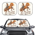 thumbnail image 2 of Balery Cowboy Riding Horse Parasol para parabrisas de coche de 2 piezas | Parasol plegable para parabrisas delantero de coche para la mayoría de sedanes-Medium, 2 of 6