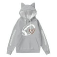 thumbnail image 2 of qolati Novelty Hoodies for Women Long Sleeve Cute Cats Ears Hooded Pullover Fall Fashion Loose Fit Casual Sweatshirts Winter Clothes S-2XL, 2 of 4