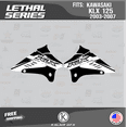 thumbnail image 2 of Kalair GFX Graphics Kit for Kawasaki KLX125 (2003-2007) Lethal Series, 2 of 5