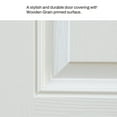 thumbnail image 4 of 36 x 80 Fiberglass Entry Door, 4-9/16 in. New Packaging Vinyl Frame,9 Lite Low-E Glass - Primed Front Door for Home's Front Entrance, Right Hand Inswing, White Oak Wooden Grain Knock-Down Door, 4 of 8