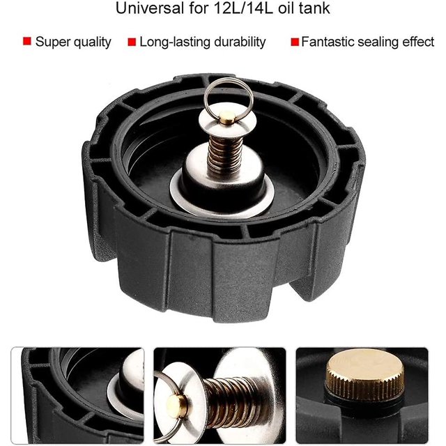 Tapa del tanque de combustible, cubierta universal de tapa de combustible de gasolina 12l / 14l para motor de barco Banban