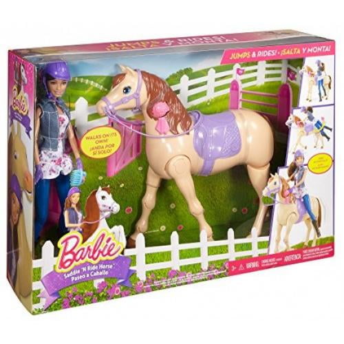 barbie saddle and ride horse walmart