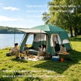 thumbnail image 5 of 4-6 Person Tent for Camping, 10' x 6.8' x 5.9', Camping Tent with Carry Bag & Mesh Windows, Lightweight Portable Tent for Outdoor Camping, Festivals & Backyard, Green, 5 of 10
