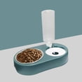 thumbnail image 2 of Juego de tazones de agua y comida para gatos 2 en 1 con botella de jinwen Bebederos para gatos, 2 of 8