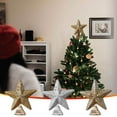 thumbnail image 1 of Xihbxyly Estrella Navideña para La Punta Del Árbol, Elegante Decoración con Cuentas, Metal y Plástico Inoxidables, Tamaño Estándar para La Mayoría de Los Árboles, Decoración para Fiestas En Casa o En, 1 of 7
