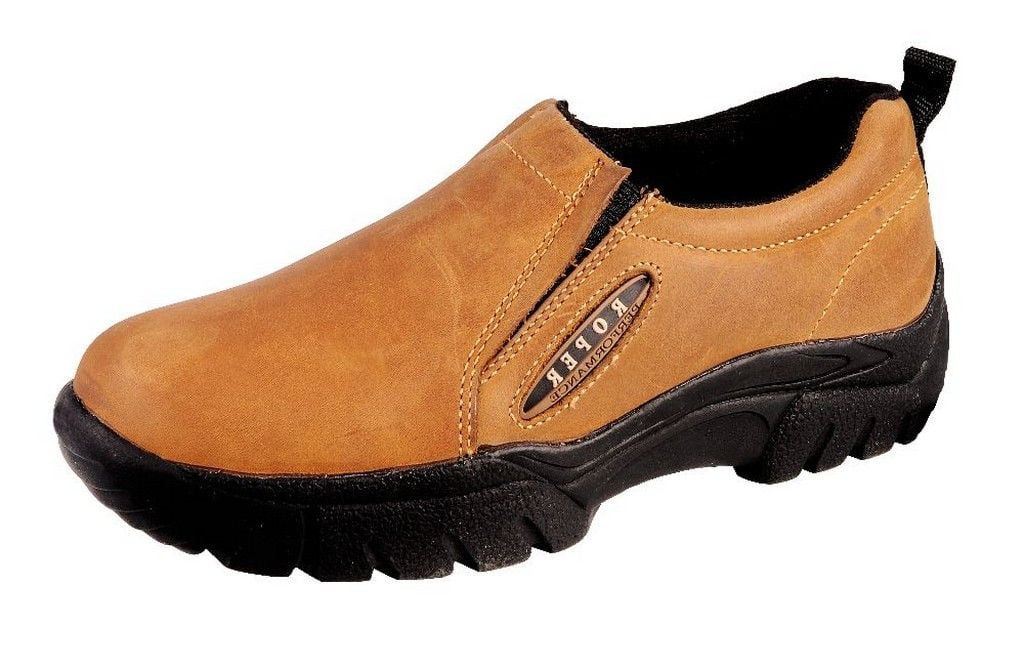 Roper Western Shoes Mens Leather Slip On Brown 09-020-0601-0207 BR ...